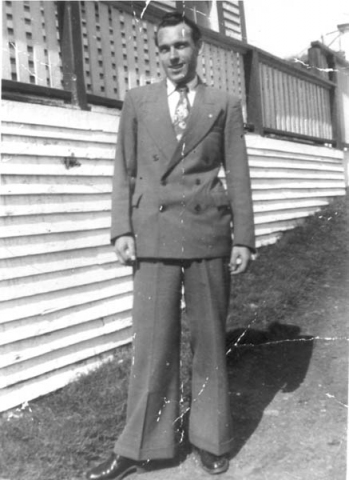226: Cyril Carroll, at Dunphy's bridge. (circa 1946-1950) [courtesy of Jenny (Norman) Collier]  - son of William Carroll &amp;amp; Ellen Norman